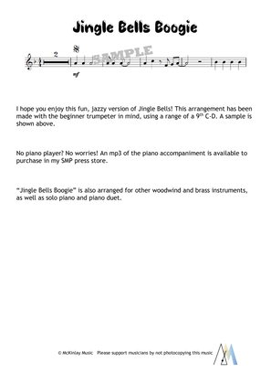Jingle Bells Boogie - for solo trumpet