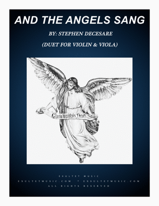 Book cover for And The Angels Sang (Duet for Violin and Viola)