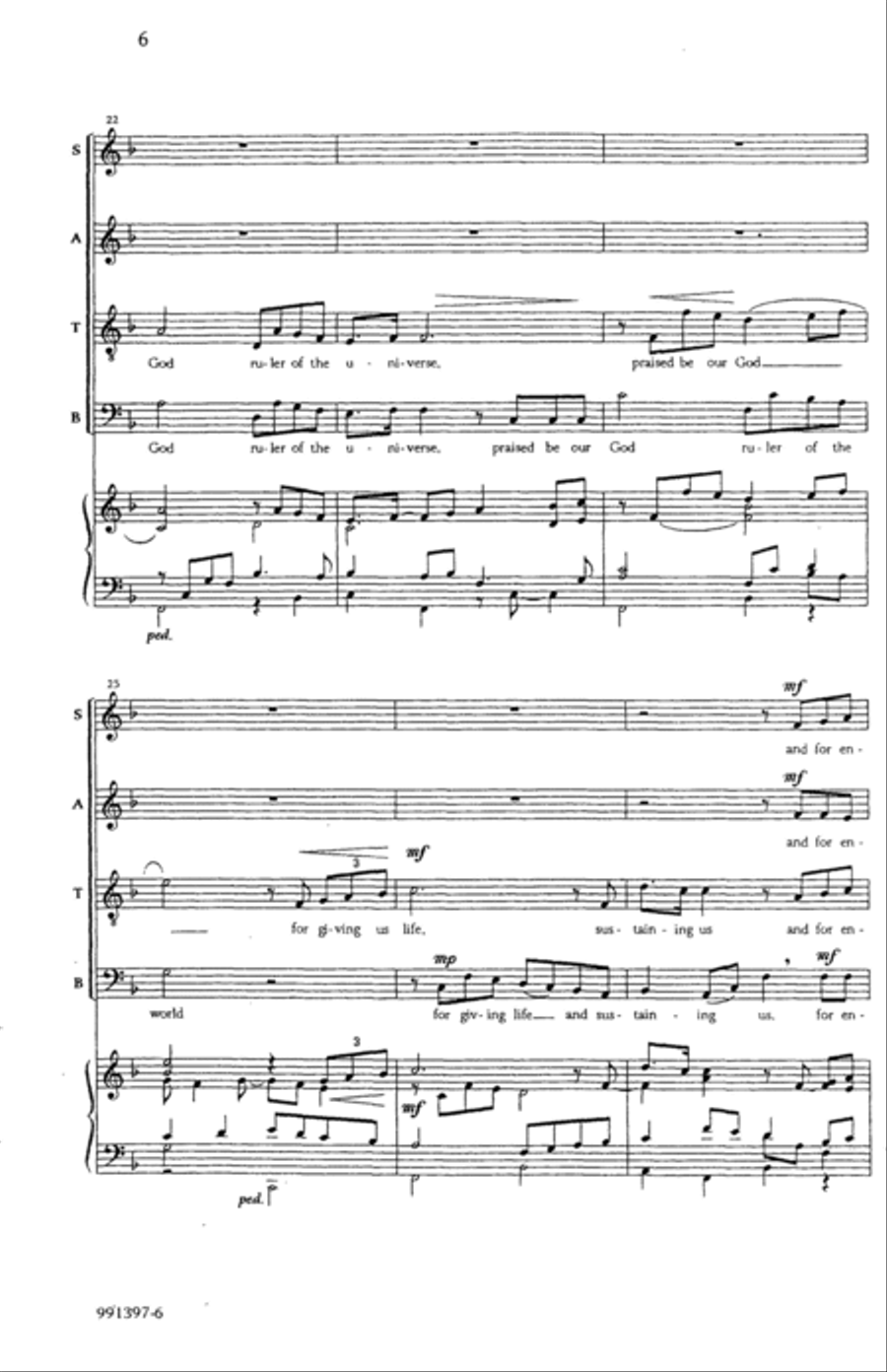 Shehecheyanu 4-Part scores gallery preview page 4