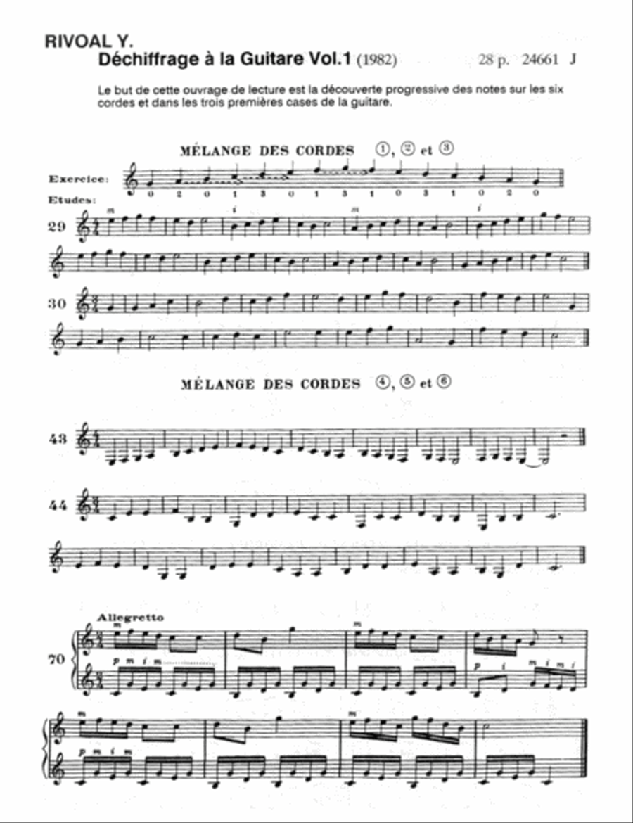 Dechiffrage a la guitare - Volume 1 Guitar scores gallery preview page 2