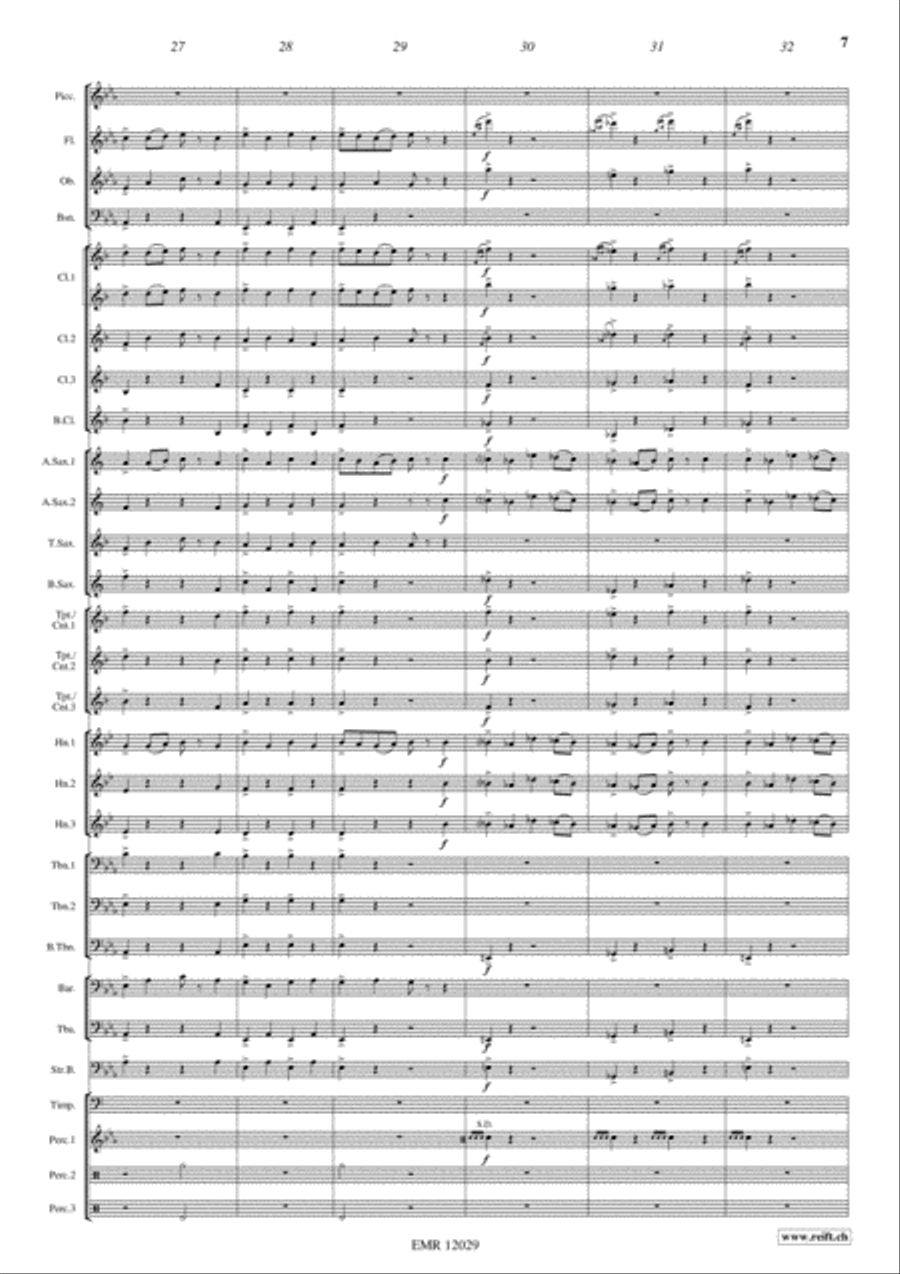 Alexander Nevsky Concert Band scores gallery preview page 8