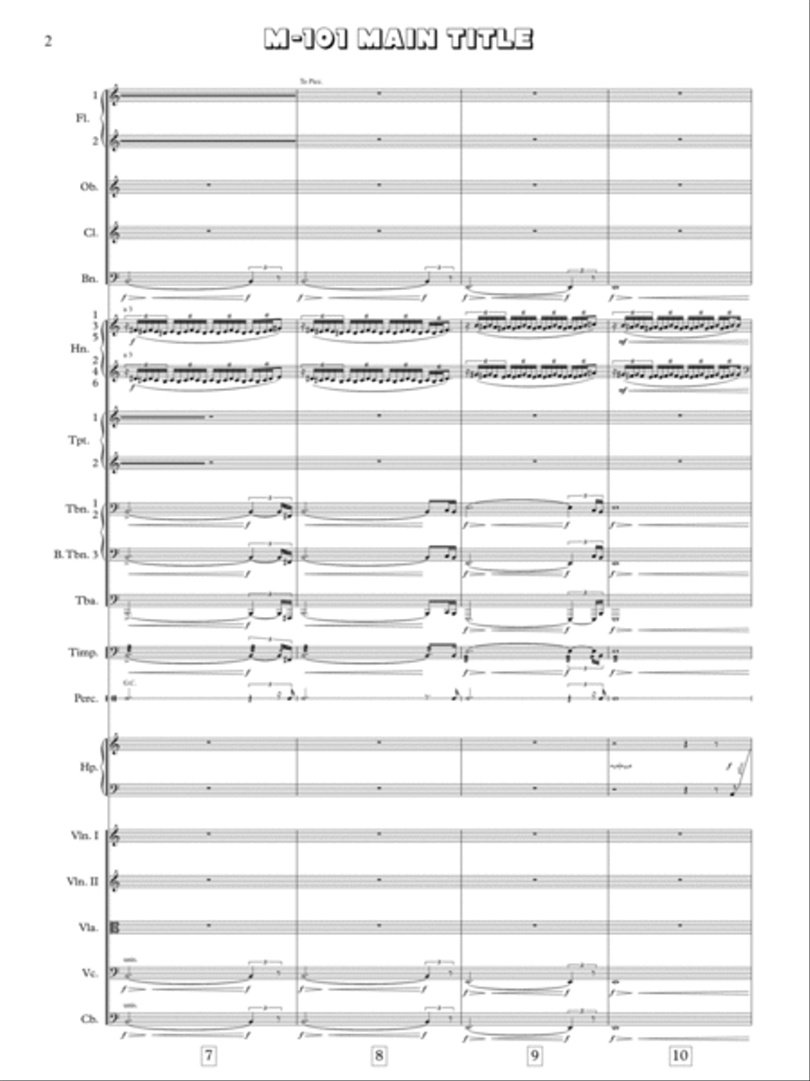Battle Beyond The Stars - Main Theme - Score Only Full Orchestra scores gallery preview page 4