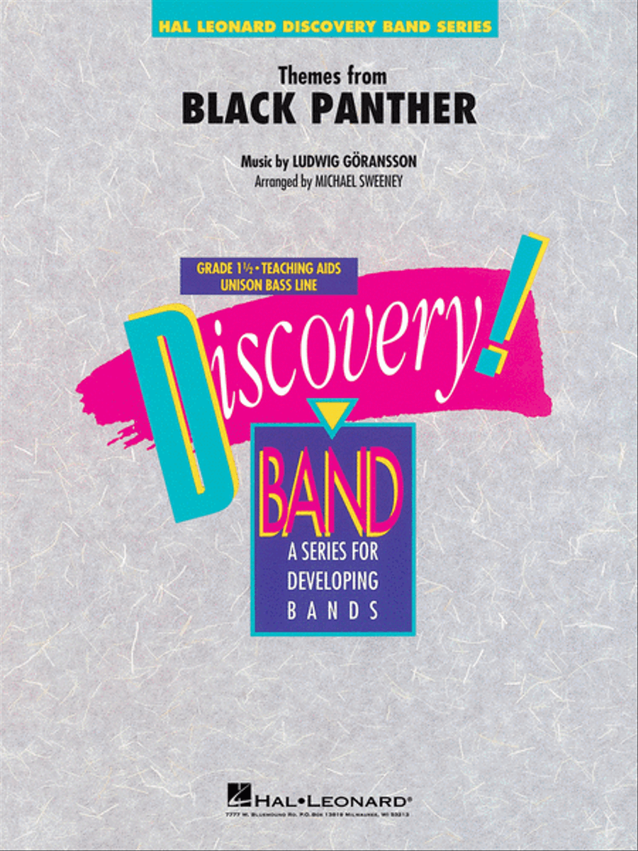 Themes from Black Panther Concert Band scores gallery preview page 1