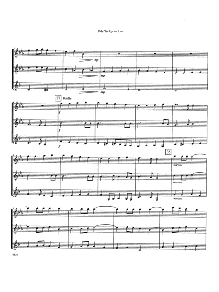 Ode To Joy - Full Score