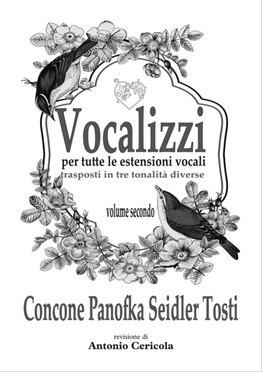 VOCALIZZI: Concone Panofka Seidler Tosti - volume 2 4-Part scores gallery preview page 2