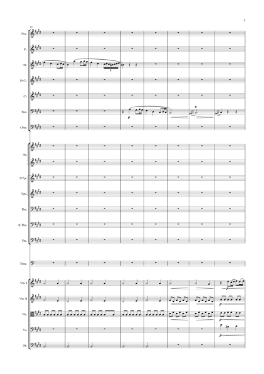 Polonaise no 1, op. 26 - Score Only Full Orchestra scores gallery preview page 5