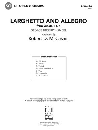 Larghetto and Allegro: Score