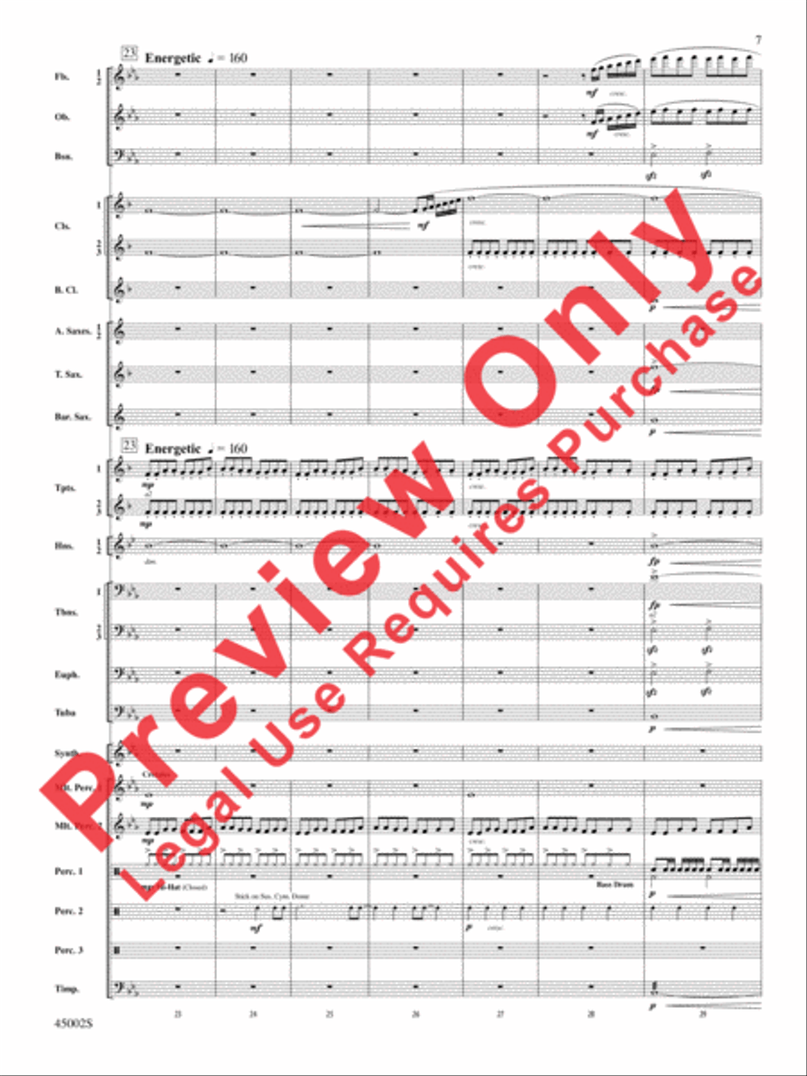 Winds of Change Concert Band scores gallery preview page 43