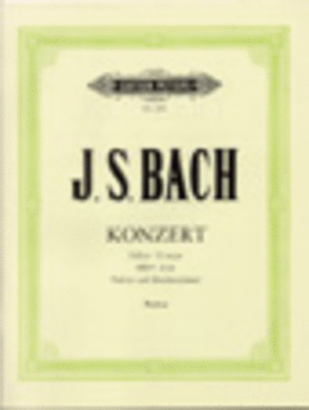 Violin Concerto No. 2 in E Major BWV 1042
