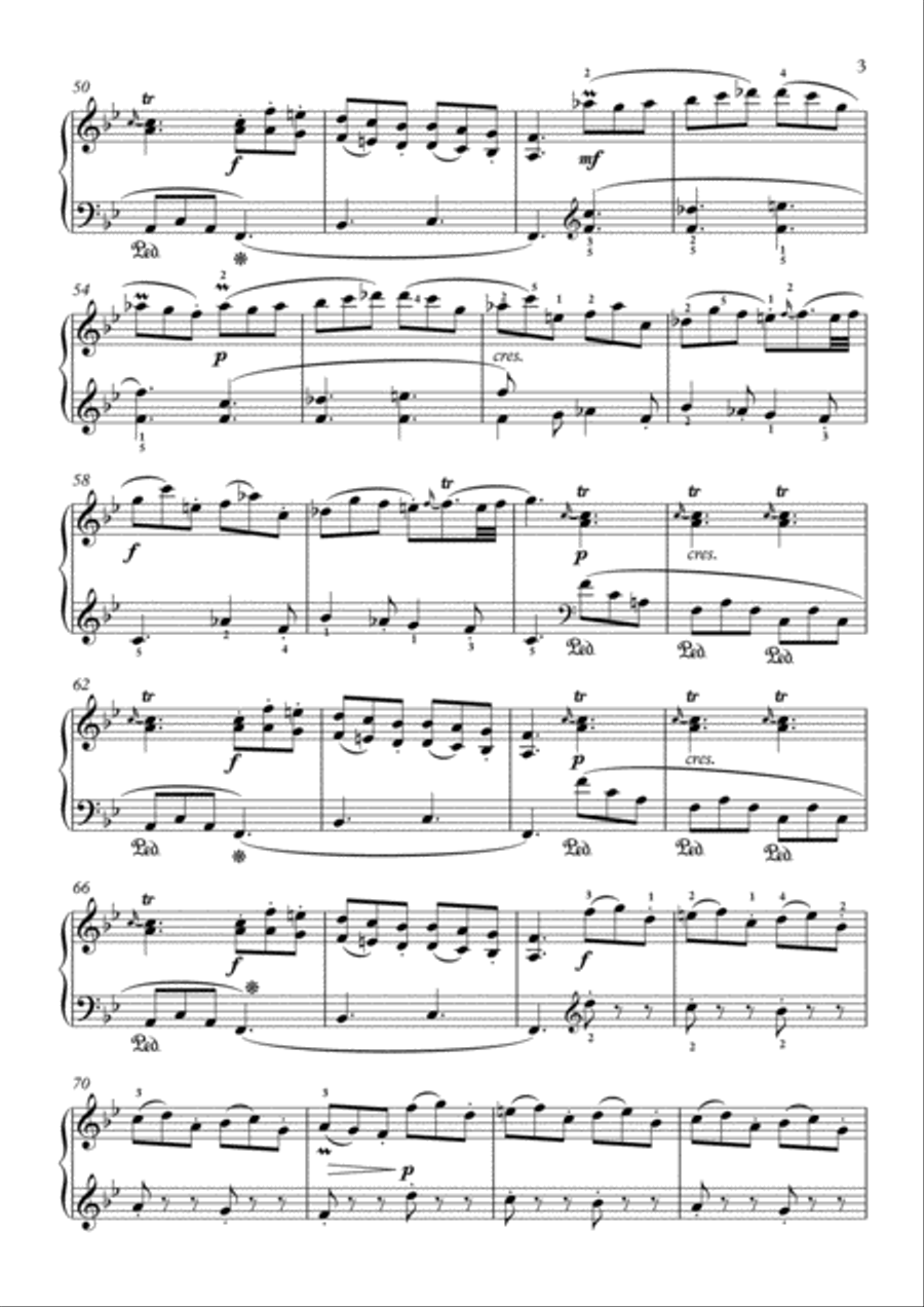 Scarlatti-Sonata in B-Major L.S40 K.172(piano) Piano Solo scores gallery preview page 4