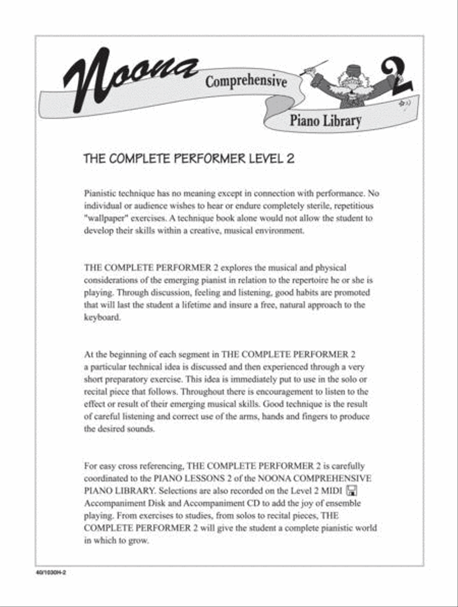 Noona Comprehensive Piano Complete Performer Level 2 Piano Method scores gallery preview page 2