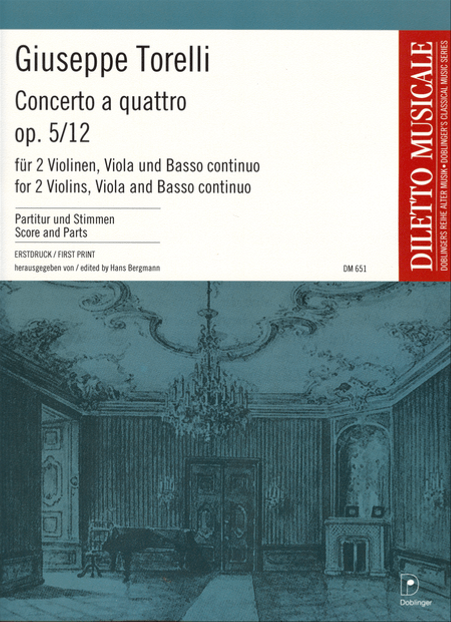Concerto a quattro G-Dur op. 5 / 12 Basso Continuo scores gallery preview page 1