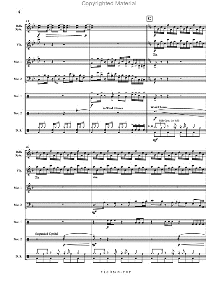 Techno-Pop Percussion Ensemble scores gallery preview page 5