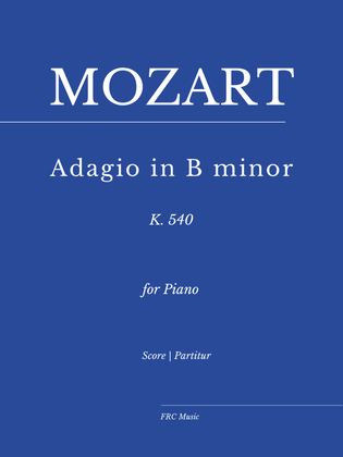 Book cover for Mozart: Adagio in B Minor, K. 540 (as interpreted by Víkingur Ólafsson)