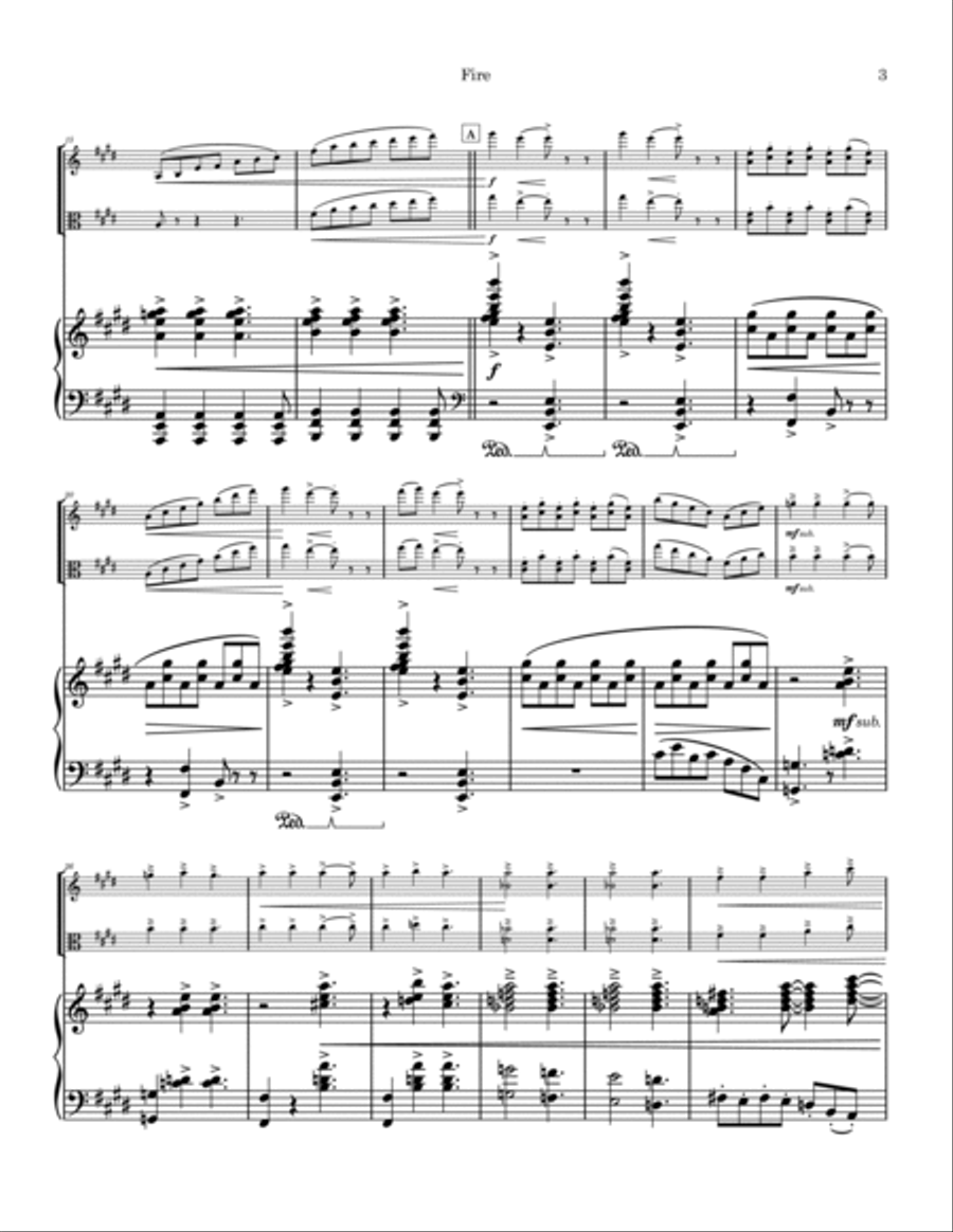 ZODIAC - Double Concerto for Violin, Viola and Piano Violin Solo scores gallery preview page 4
