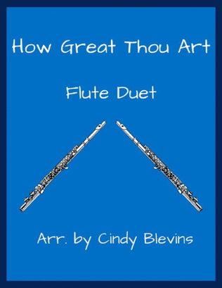 Book cover for How Great Thou Art, for Flute Duet