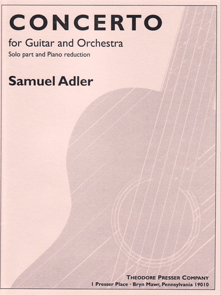 Concerto For Guitar And Orchestra Classical Guitar scores gallery preview page 1