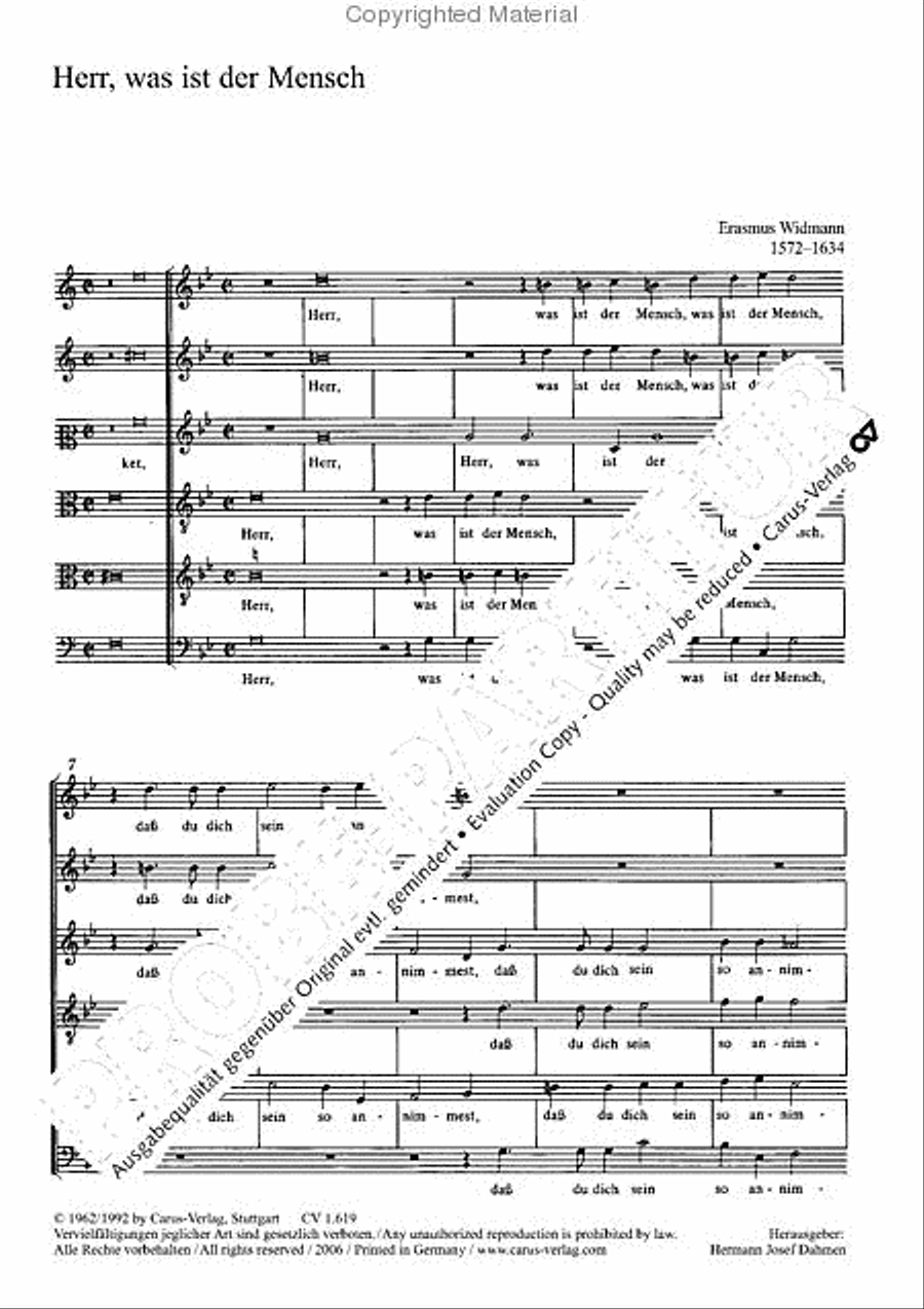 Herr, was ist der Mensch Herr, was ist der Mensch Choir scores gallery preview page 2