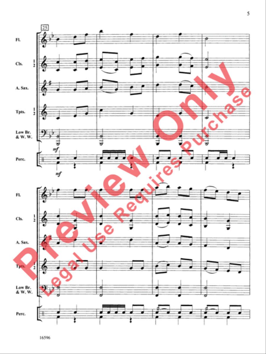 A Shaker March A Shaker March Concert Band scores gallery preview page 6