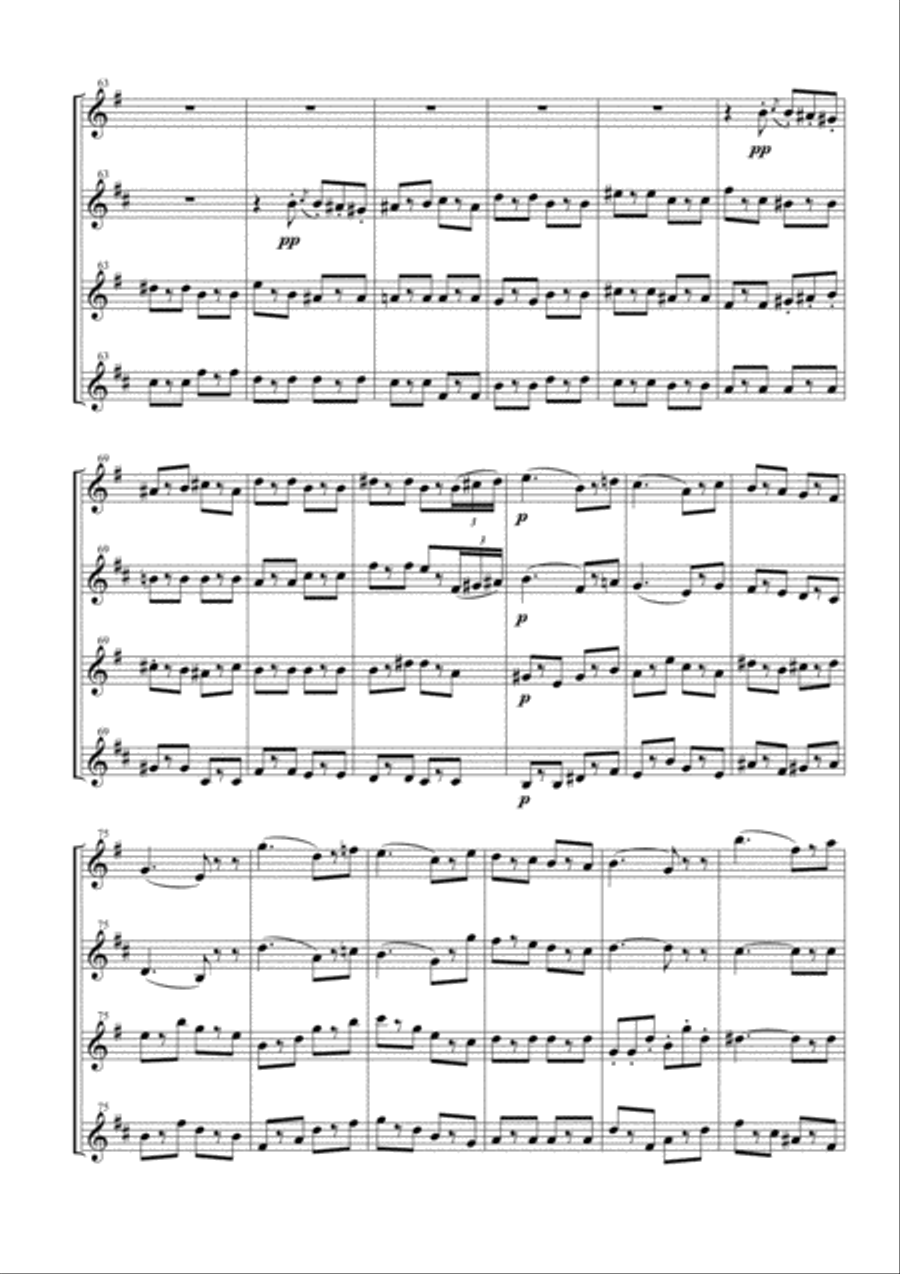 Funeral March of a Marionette for Saxophone Quartet Funeral March of a Marionette for Saxophone Quartet Saxophone Quartet scores gallery preview page 5