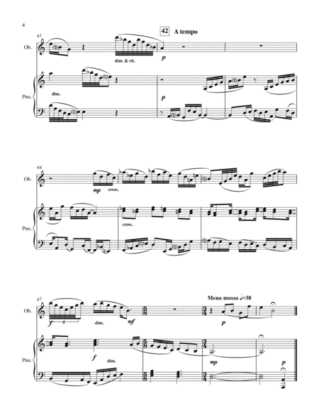 Prelude, Bacchanal and Reverie for Oboe and Piano image number null