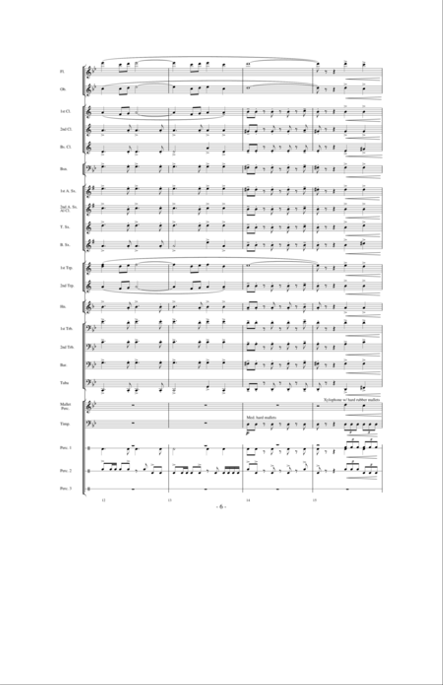 Fiesta de los Bravos Concert Band scores gallery preview page 5