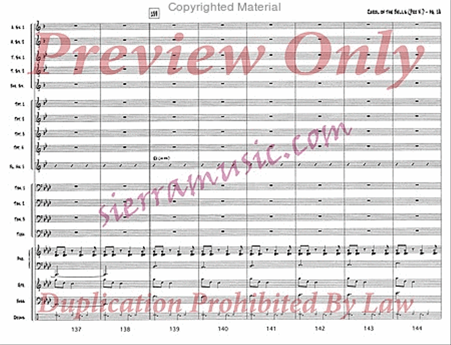 Carol of the Bells (pro) Jazz Ensemble scores gallery preview page 19