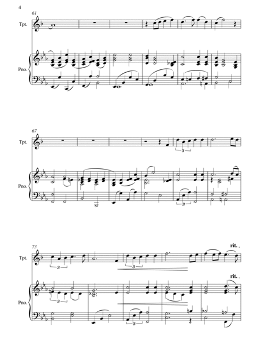 (there'll Be Bluebirds Over) The White Cliffs Of Dover Trumpet Solo scores gallery preview page 4