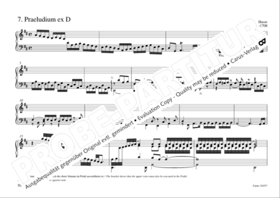 Organ music of the Hasse family Organ Solo scores gallery preview page 51