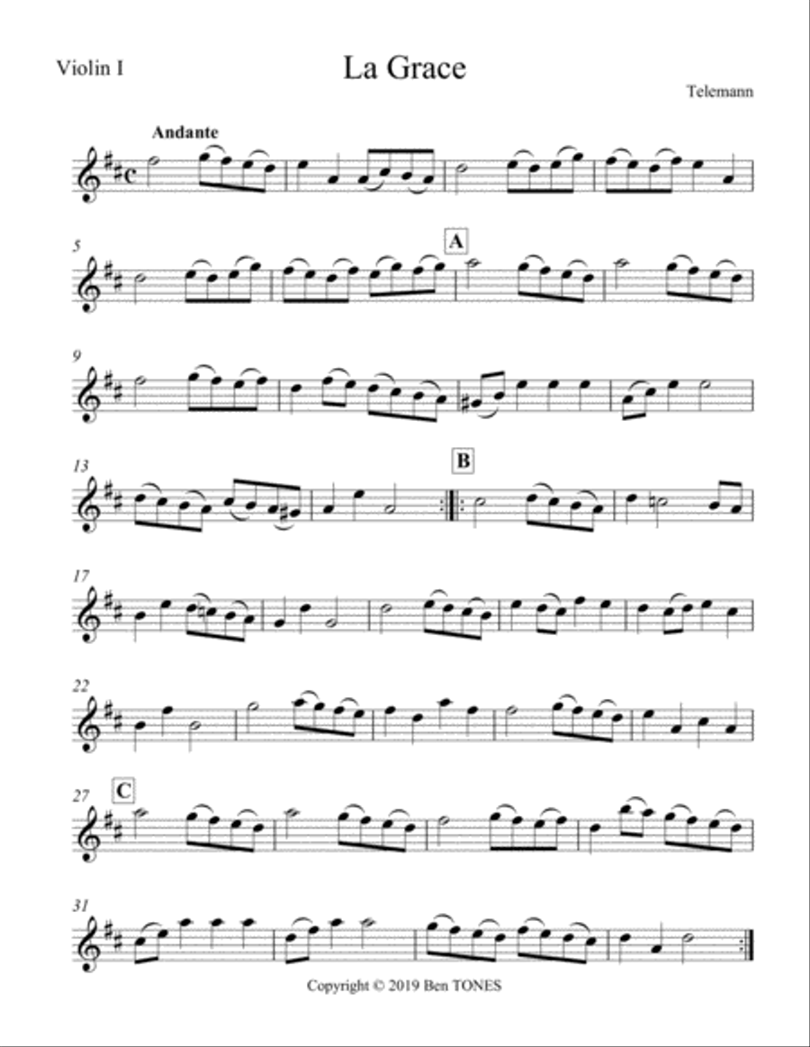 La Grace String Quartet String Quartet scores gallery preview page 1