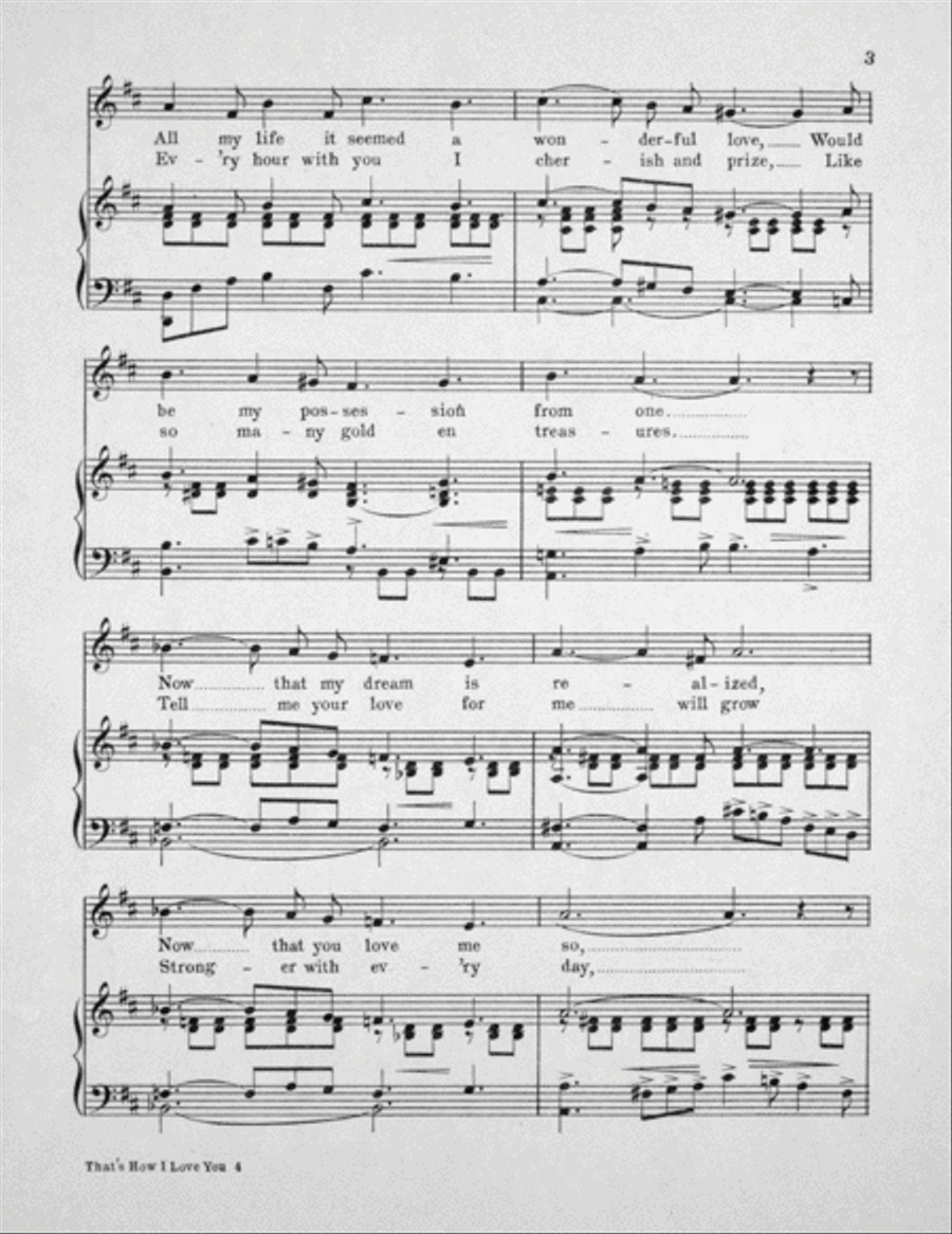 That's How I Love You Voice scores gallery preview page 3