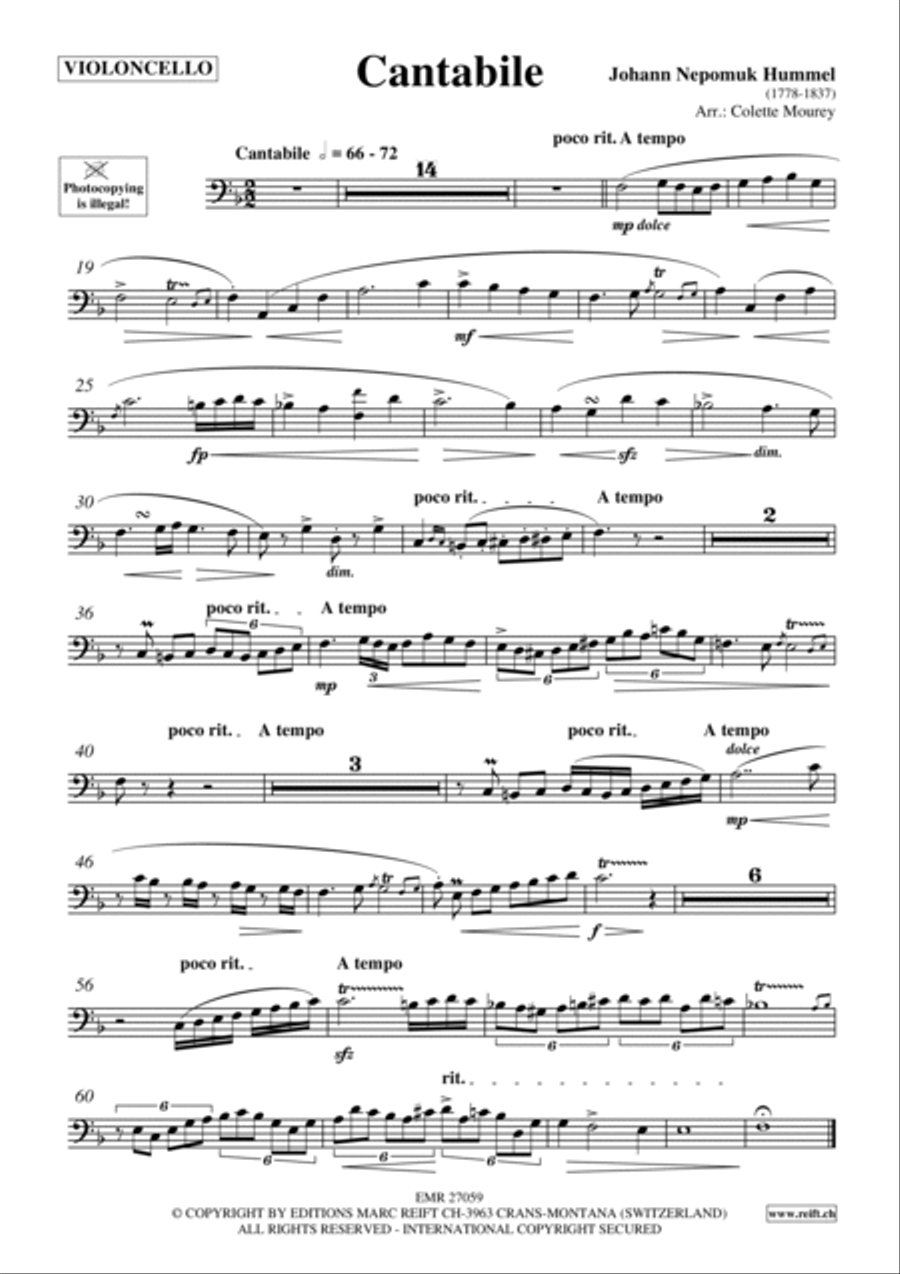 Cantabile Cantabile Cello scores gallery preview page 2