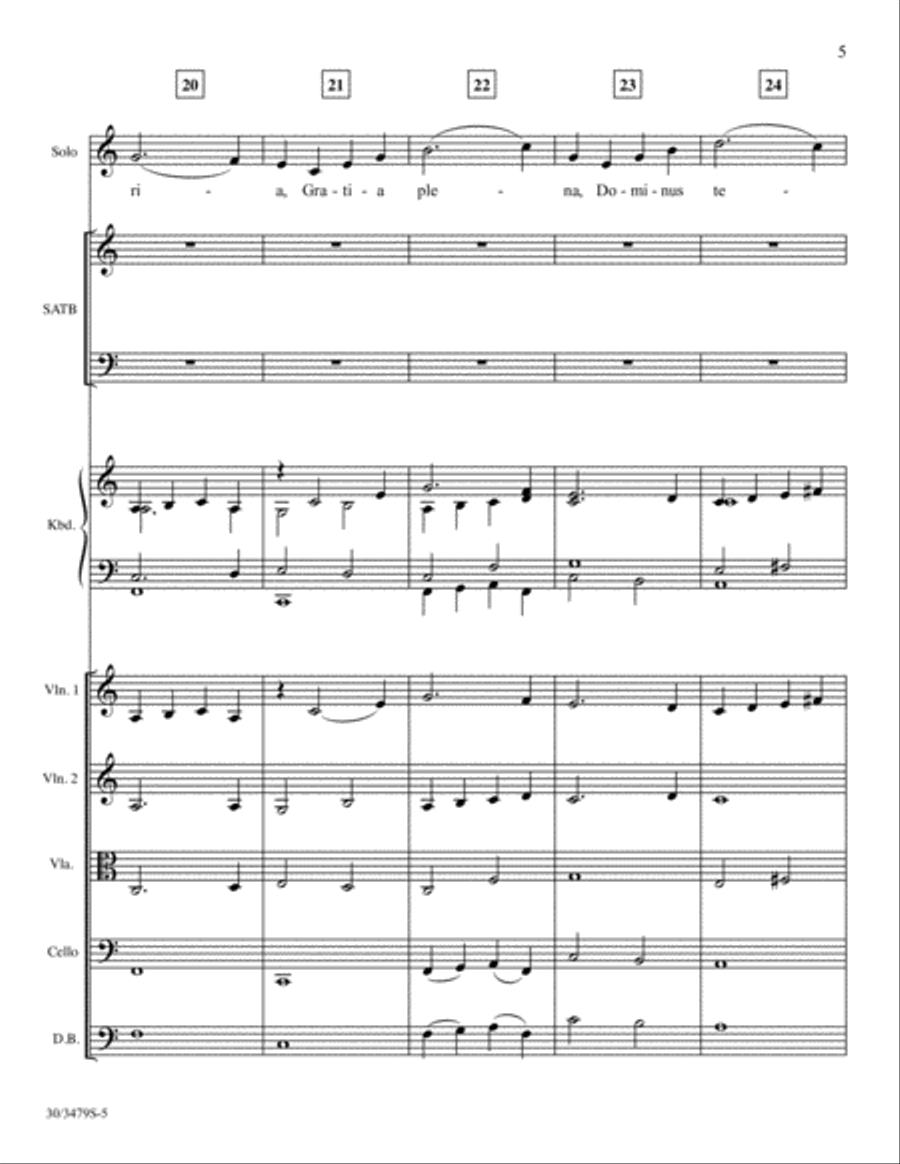Ave Maria - String Ensemble Score and Parts Choir scores gallery preview page 7