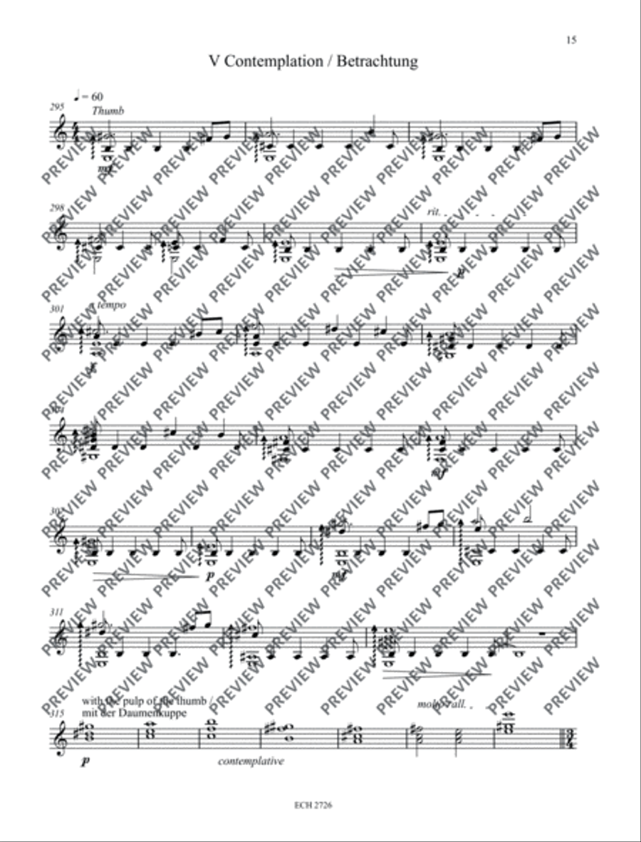 Feuerbach Variations Classical Guitar scores gallery preview page 16