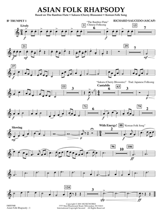 Asian Folk Rhapsody - Bb Trumpet 1