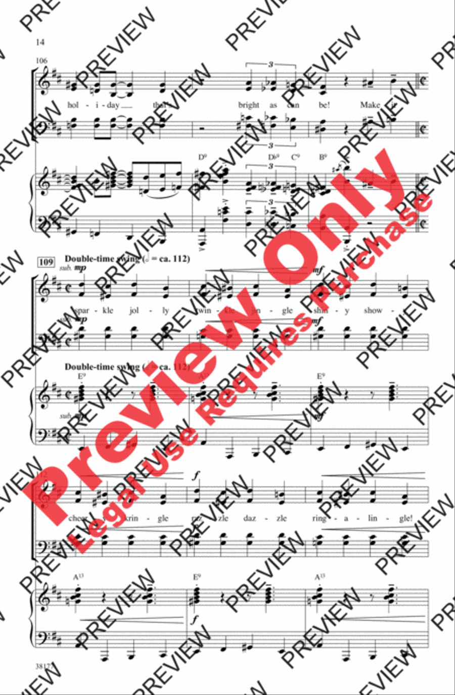 Sparklejollytwinklejingley 4-Part scores gallery preview page 14