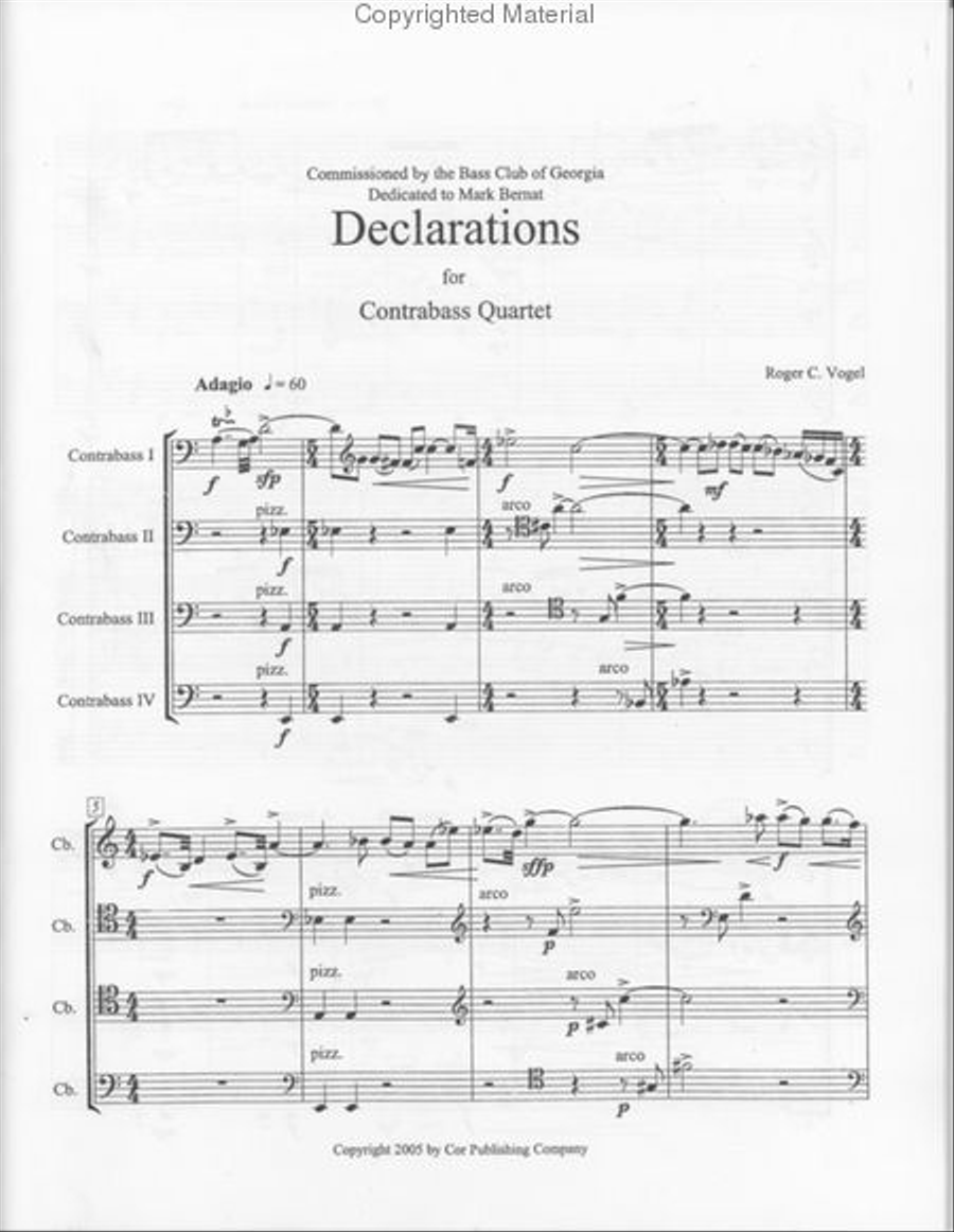 Declarations Double Bass scores gallery preview page 2