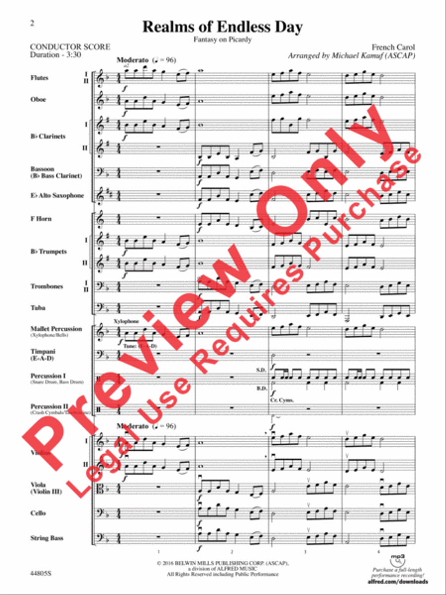 Realms of Endless Day Full Orchestra scores gallery preview page 19