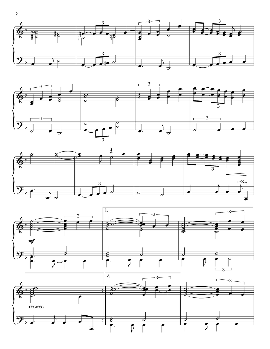 Have Yourself A Merry Little Christmas Piano Solo scores gallery preview page 2