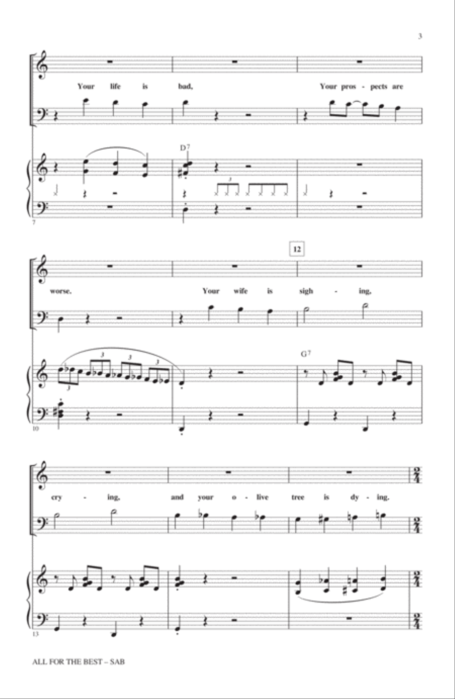 All For The Best 3-Part scores gallery preview page 2