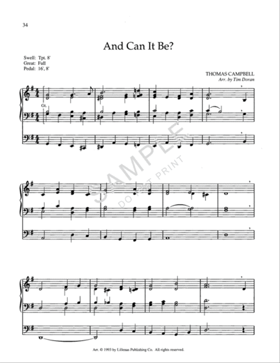 Unending Hymns Organ Solo scores gallery preview page 2