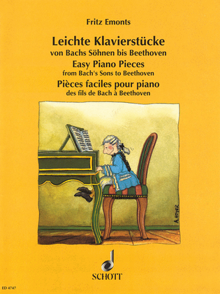 Book cover for Easy Piano Pieces from Bach's Sons to Beethoven