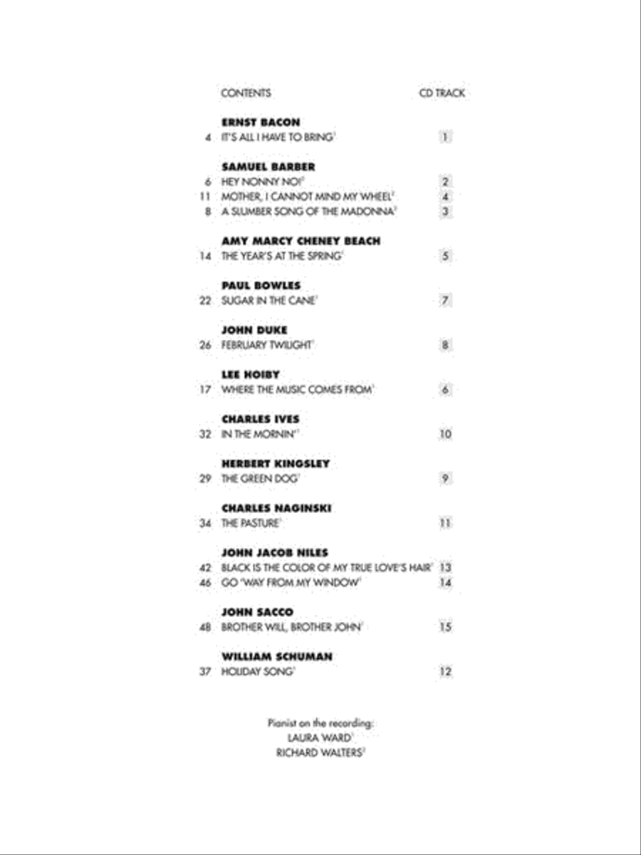 15 More American Art Songs Low Voice scores gallery preview page 3