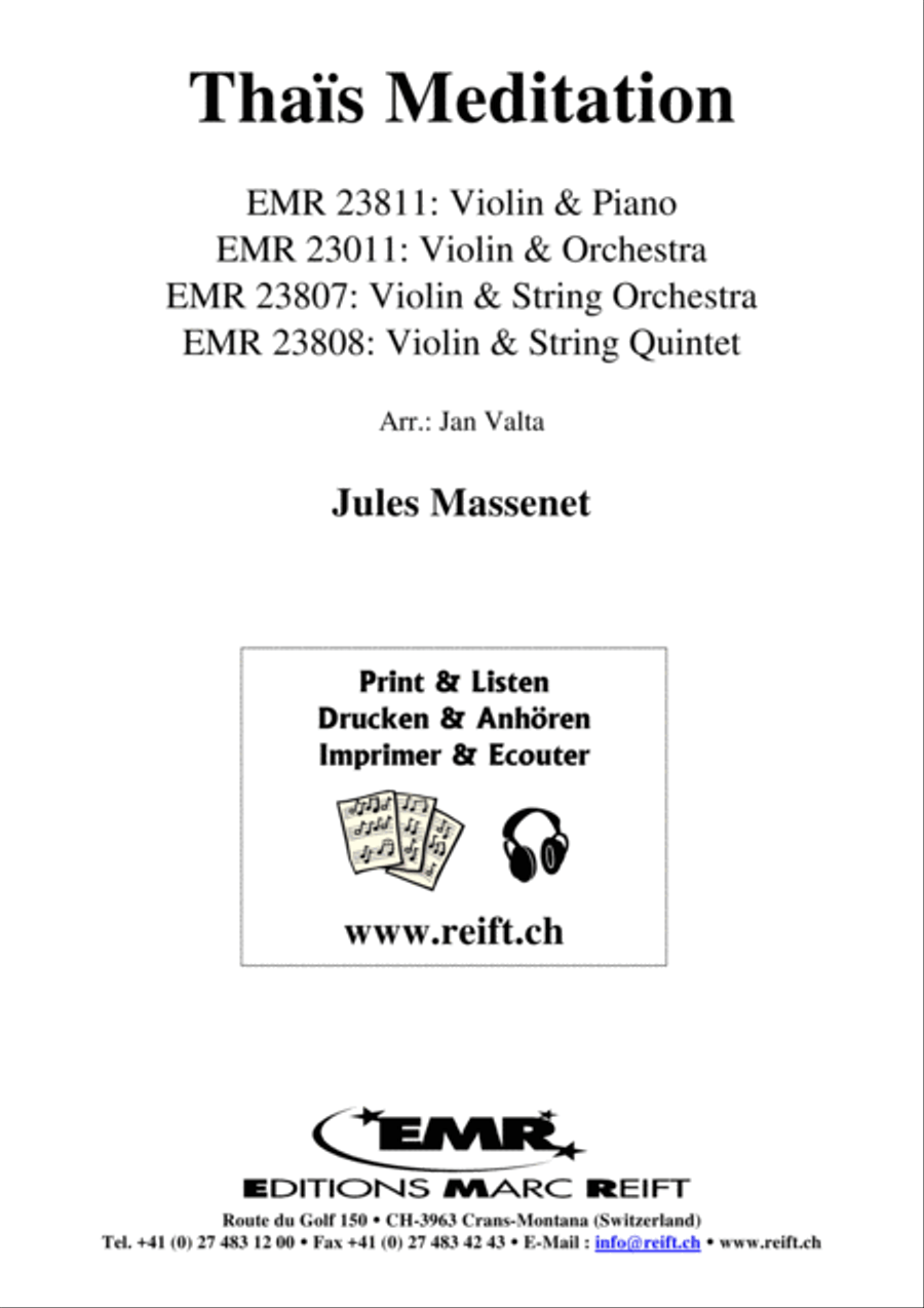 Thais Meditation Thais Meditation Violin Solo scores gallery preview page 2