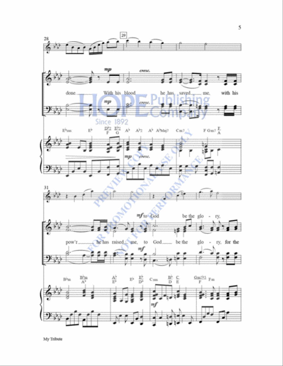 My Tribute Choir scores gallery preview page 6