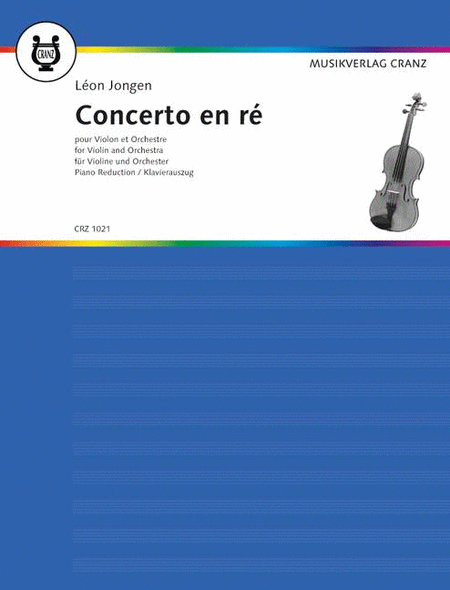 Concerto En Re For Violin And Orchestra (piano Reduction With Solo Part)