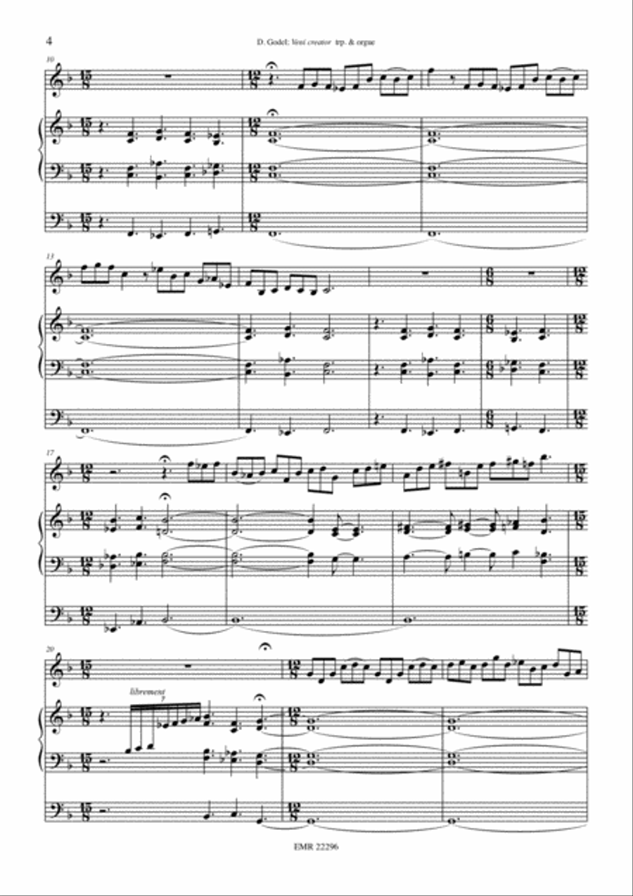 Veni Creator Trumpet scores gallery preview page 4