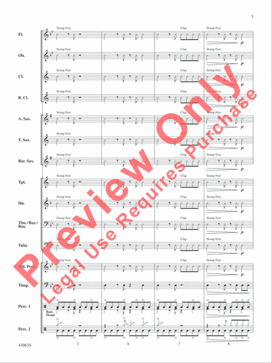 Fire's Edge Concert Band scores gallery preview page 4