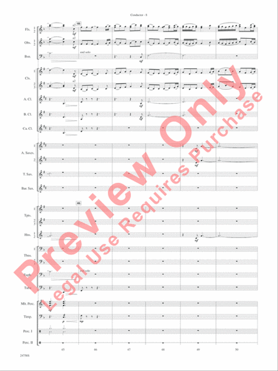 Wassail Concert Band scores gallery preview page 12