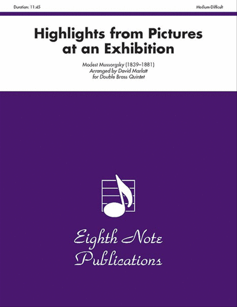 Highlights (from Pictures at an Exhibition) Brass Ensemble scores gallery preview page 1